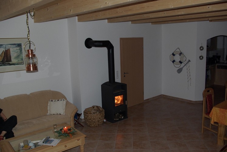 Kaminofen im Wohnbereich